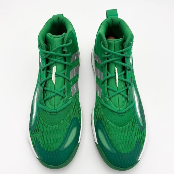 Adidas SM Exhibit A Mid Basketball Sneakers in Green White Lace Up - US Men’s Si